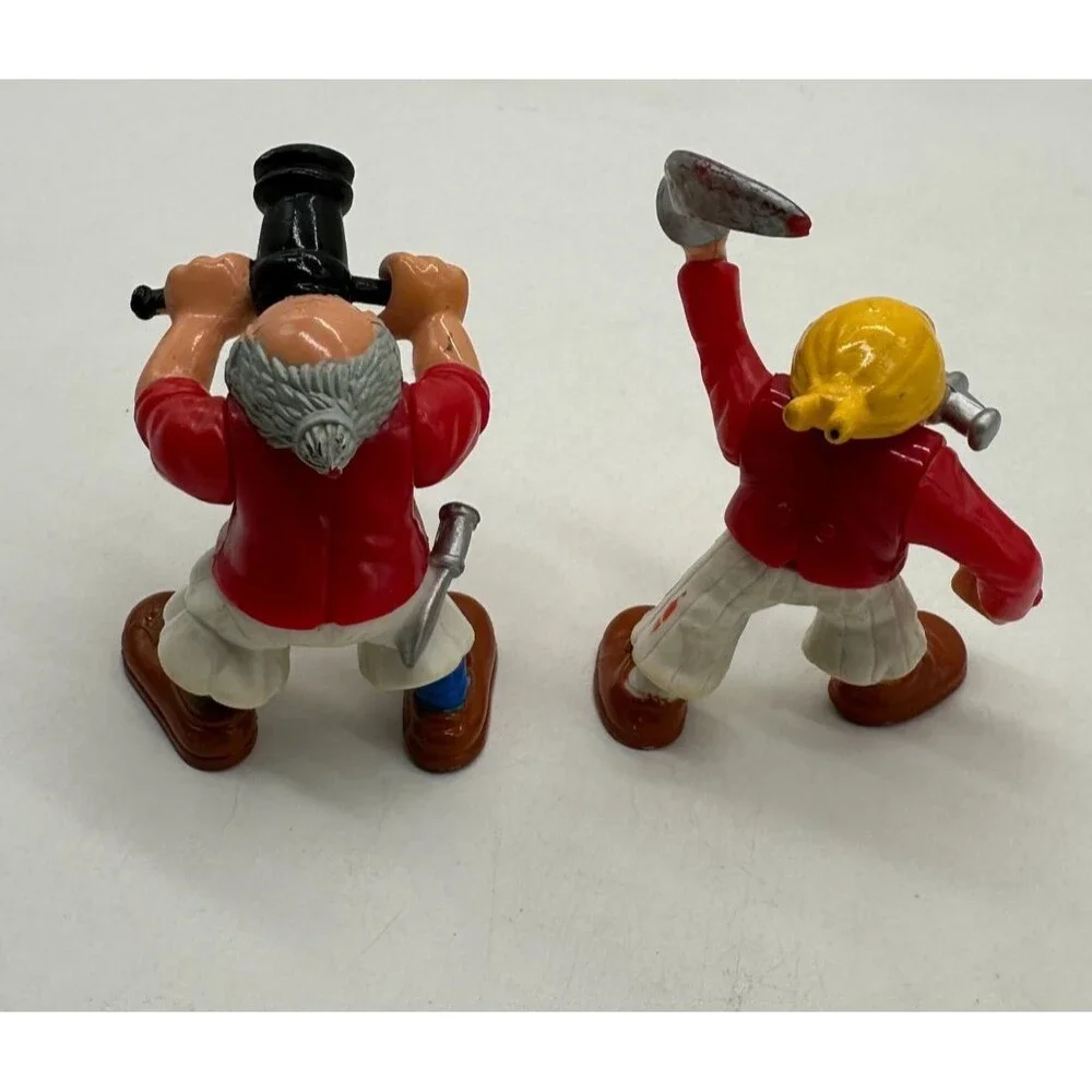Vintage 1994 Fisher Price Great Adventures Pirate Ship Action Figures Lot Of 4